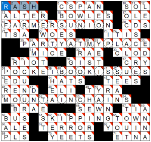 0620-23 NY Times Crossword 20 Jun 23, Tuesday 