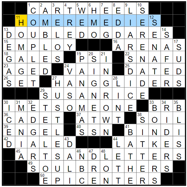 LA Times Crossword 7 Nov 22, Monday 