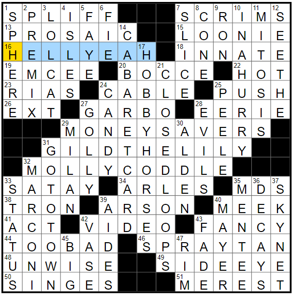 LA Times Crossword 17 May 19, Friday 