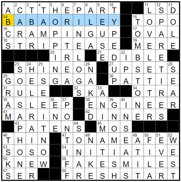 LA Times Crossword 9 Aug 19, Friday 