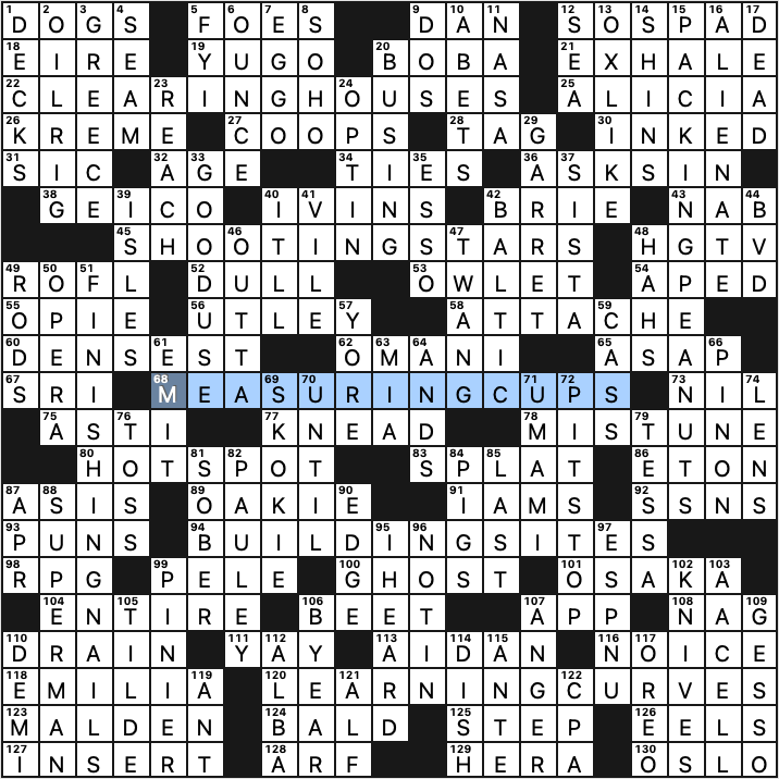 1213-23 NY Times Crossword 13 Dec 23, Wednesday 