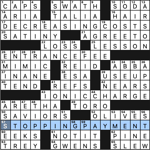 0829-22 NY Times Crossword 29 Aug 22, Monday 