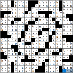0119-20 NY Times Crossword 19 Jan 20, Sunday 