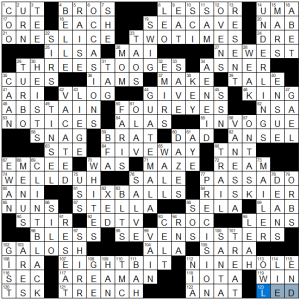 1120-16 New York Times Crossword Answers 20 Nov 16, Sunday 