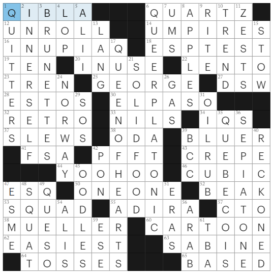 LA Times Crossword 25 Sep 23, Monday 