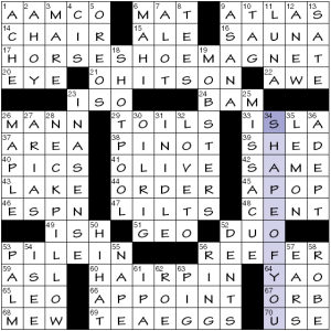 1027-23 NY Times Crossword 27 Oct 23, Friday 