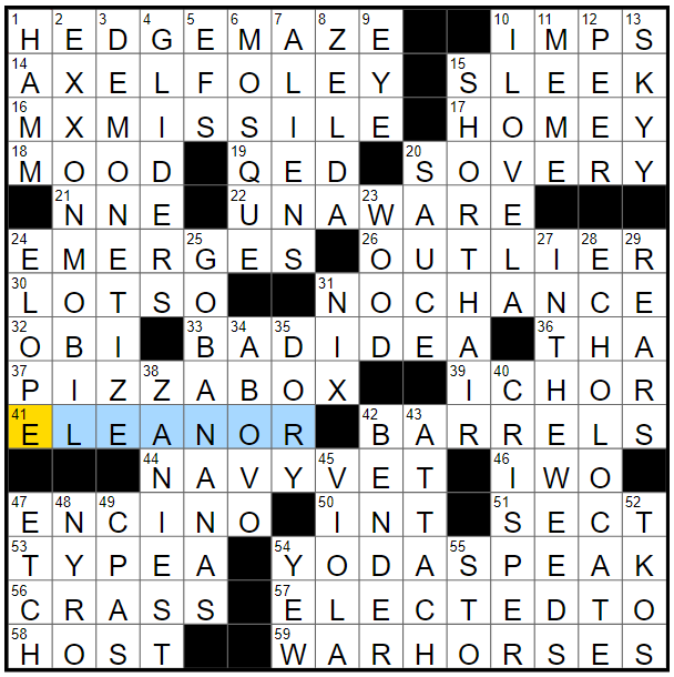 LA Times Crossword 10 Jun 23, Saturday 