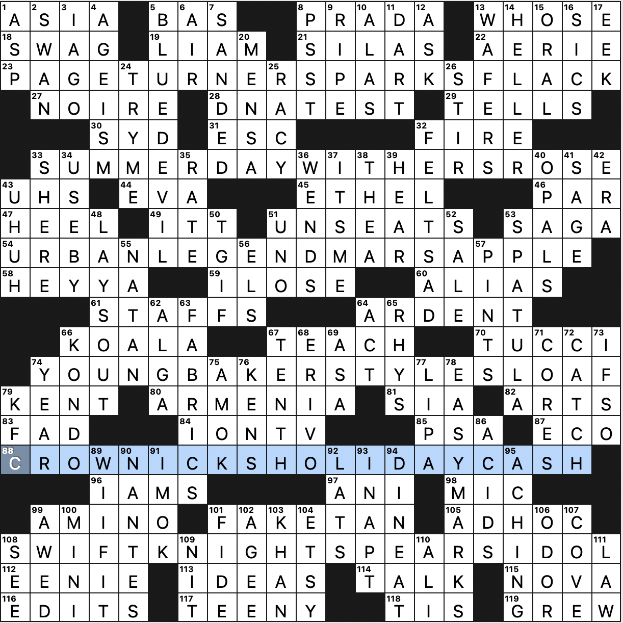 LA Times Crossword 10 Dec 23, Sunday 