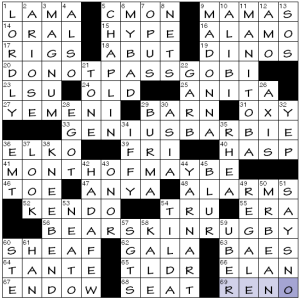 1027-23 NY Times Crossword 27 Oct 23, Friday 