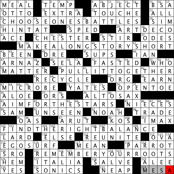 LA Times Crossword 7 Feb 20, Friday 