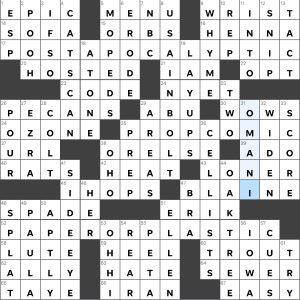 Completed USA Today crossword for Sunday November 12, 2023
