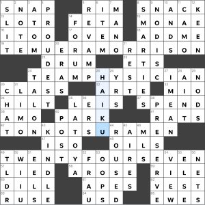 Completed USA Today crossword for Wednesday November 29, 2023