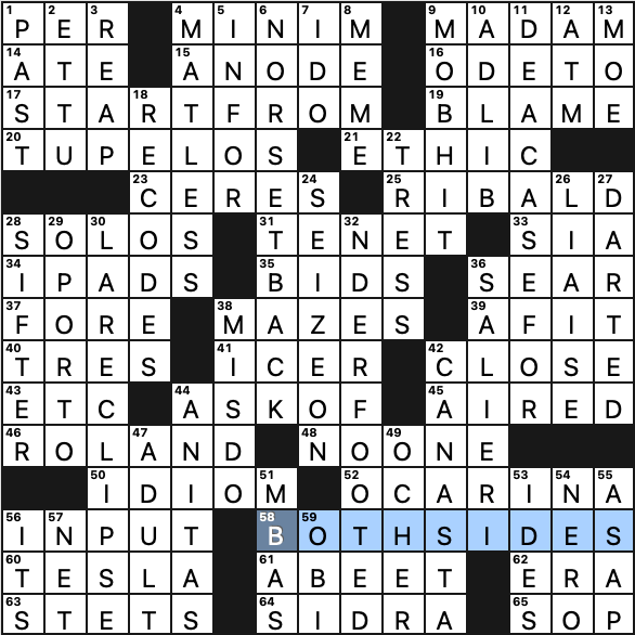 Crossword: Wednesday, November 15, 2023