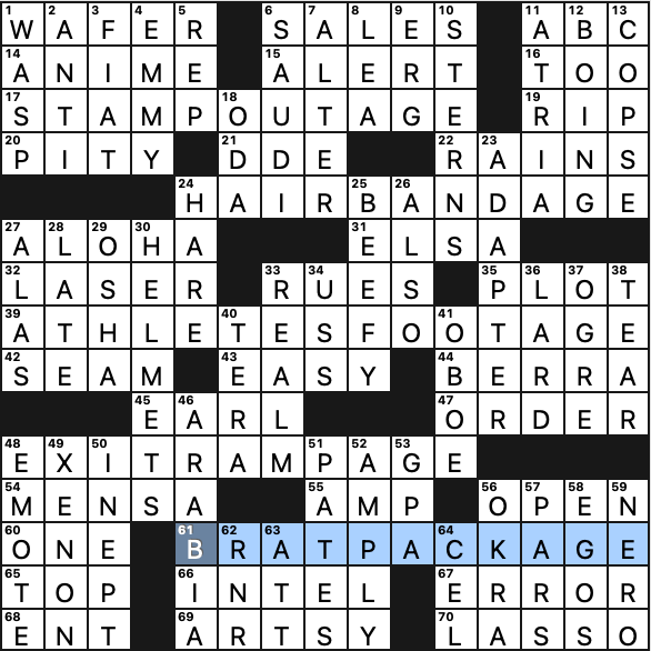 1129-23 NY Times Crossword 29 Nov 23, Wednesday 