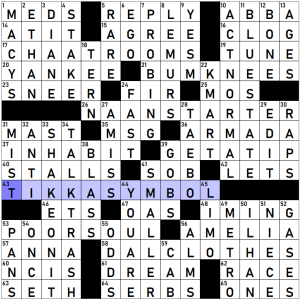 1107-23 NY Times Crossword 7 Nov 23, Tuesday 