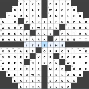 LA Times Crossword 7 Nov 22, Monday 