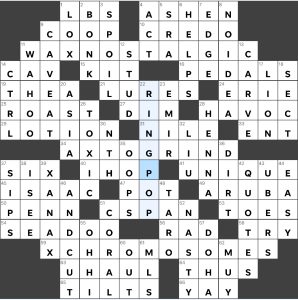 Completed USA Today crossword for December 07, 2023