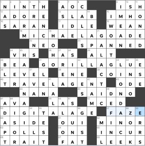 Completed USA Today crossword for Thursday December 21, 2023