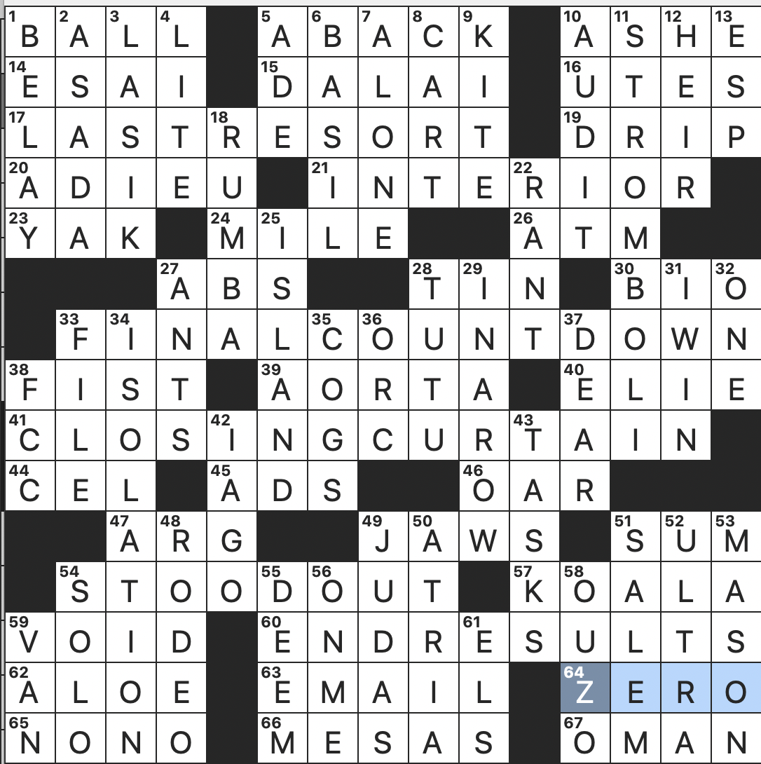 Rex Parker Does the NYT Crossword Puzzle: December 2023