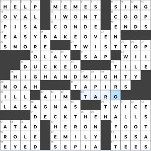 Completed USA Today crossword for Thursday January 11, 2024