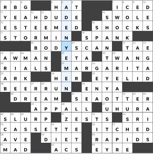 Completed USA Today crossword for Wednesday January 17, 2024