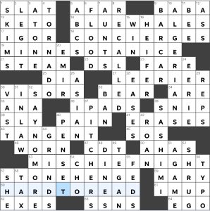 Completed USA Today crossword for Wednesday January 31, 2024