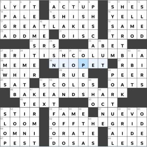 Completed USA Today crossword for Wednesday January 03, 2023