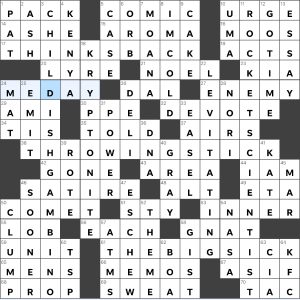 Completed USA Today crossword for Thursday February 1, 2024