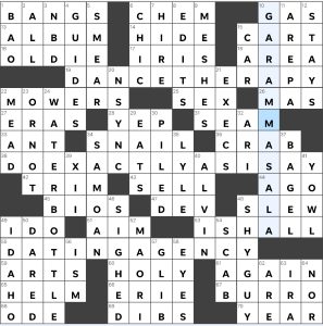 Completed USA Today crossword for Wednesday February 21, 2024