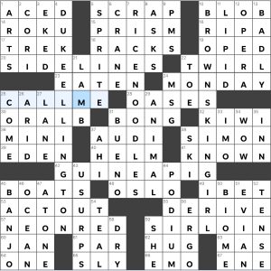 Completed USA Today crossword for Thursday February 22, 2024