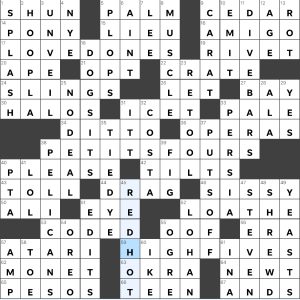 Completed USA Today crossword for Thursday March 21, 2024