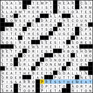03.31.2024 Sunday New York Times Crossword