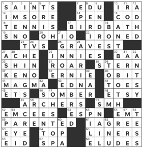 Sally Hoelscher's USA Today crossword, "Deep Red" solution for 3/22/2024