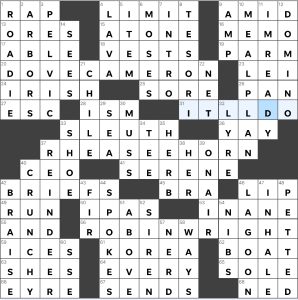Completed USA Today crossword for Wednesday April 10, 2024