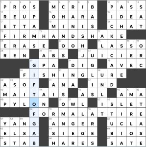 Completed USA Today crossword for Thursday April 18, 2024