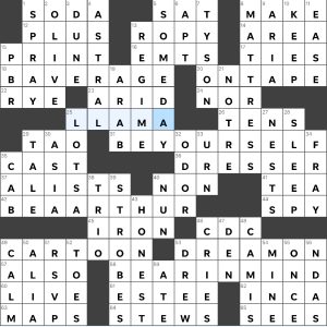 Completed USA Today crossword for Wednesday April 24, 2024