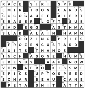Sally Hoelscher & Olivia Mitra Framke's USA Today crossword, "Early Animation" solution for 4/26/2024