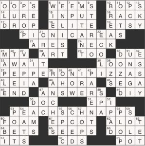 Completed USA Today crossword for Wednesday July 10, 2024