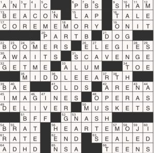 Completed USA Today crossword for Thursday July 11, 2024