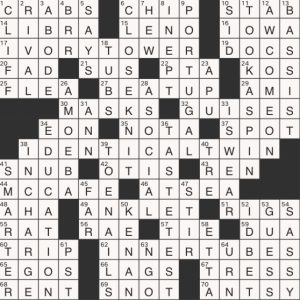 Completed USA Today crossword for Thursday July 25, 2024