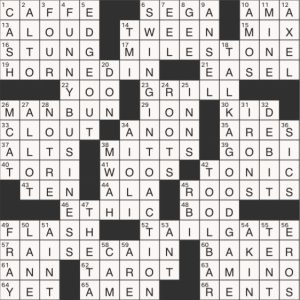 Completed USA Today crossword for Wednesday September 18, 2024