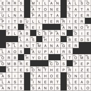 Completed USA Today crossword for Wednesday January 29, 2025