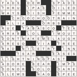 Completed USA Today crossword for Wednesday February 12, 2025