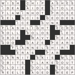 Completed USA Today crossword for Wednesday February 19, 2025