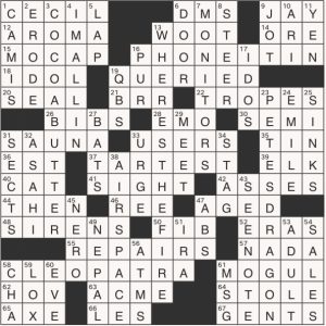 Completed USA Today crossword for Wednesday September 03, 2025