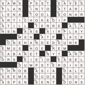 Completed USA Today crossword for Thursday September 04, 2025