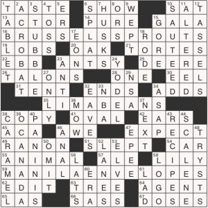 Completed USA Today crossword for Thursday September 18, 2025
