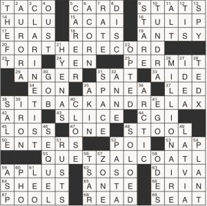 Completed USA Today crossword for Wednesday September 24, 2025