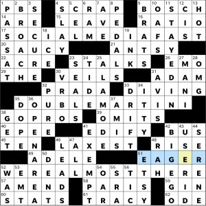 Completed USA Today crossword for Wednesday October 01, 2025