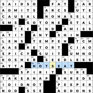 Completed USA Today crossword for Wednesday November 05, 2025